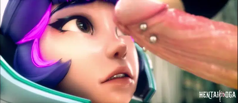 Juno giving a blowjob closeup