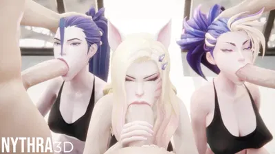 K/DA - جلسة تصوير ترويجية (أبيض) - hentai porn - Hentai Video