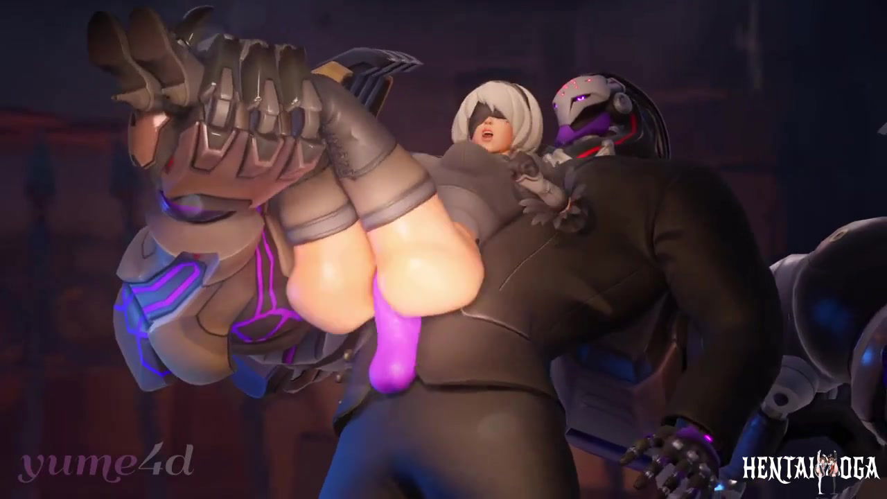 Kiriko, con el skin 2B, follada por Ramattra - hentai porno - Video Hentai