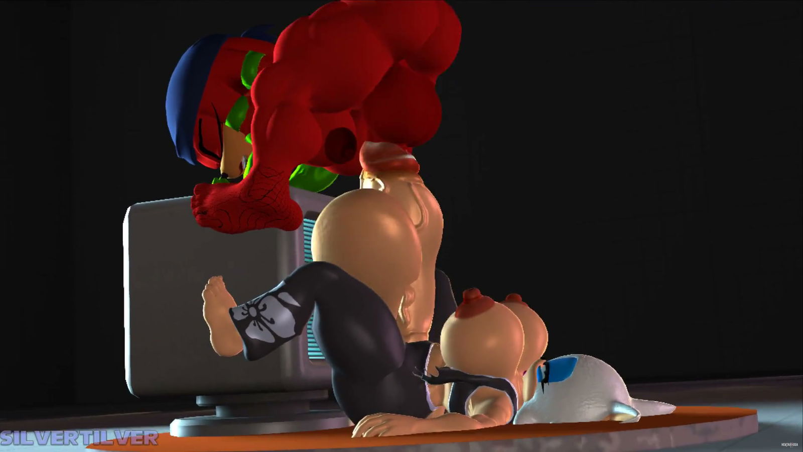 Knuckles kết nối với Rouge - hentai porno - Video Hentai