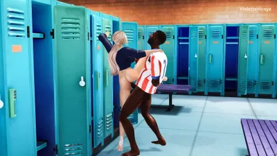 Vingança no vestiário – Pênis enorme e bunda em chamas - porn hentai - Vídeo Hentai