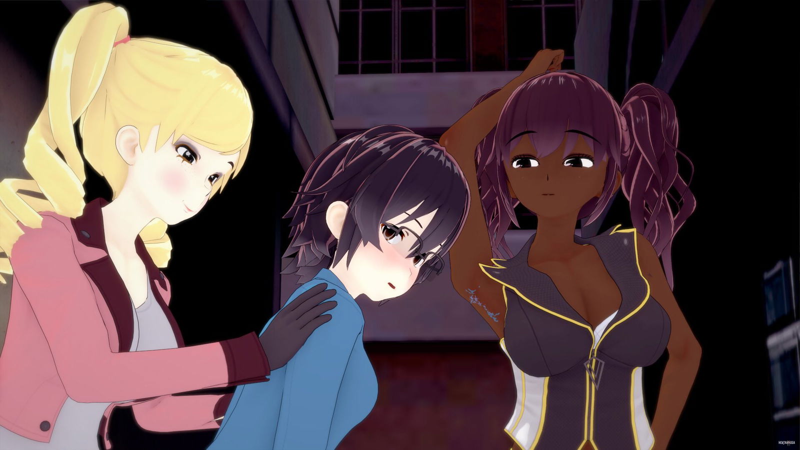 Lucy v&agrave; Naomi liếm n&aacute;ch (Tr&ograve; chơi) - hentai porno - Video Hentai