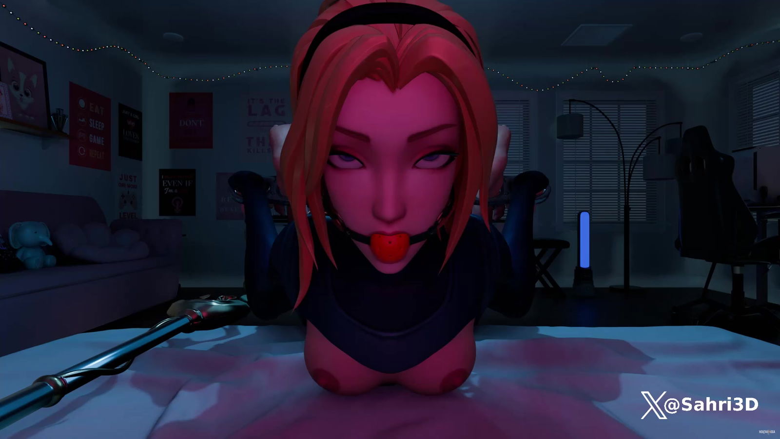 Lux X Jinx BDSM Strapon - hentai porn - Hentai Video