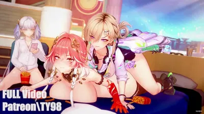 Лина x Чанли и Цзиньси (превью) - hentai porn - Hentai Video