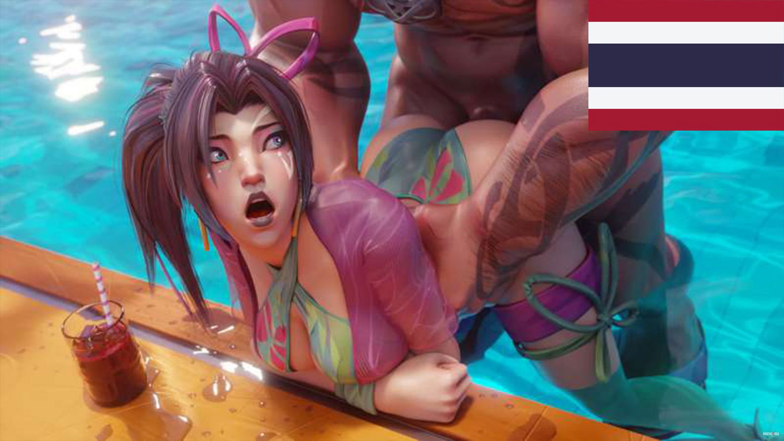 Marvel Rivals - Psylocke X Luna Snow Part 1 (The Count) (Sub-Thai) - хентай порно - Хентай Видео