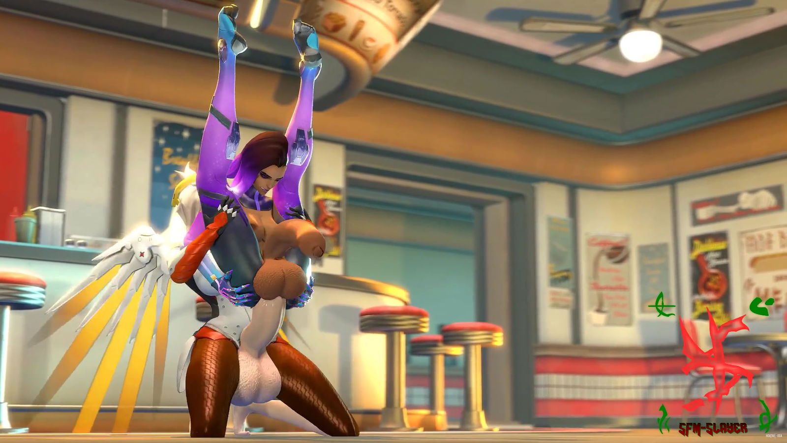 Mercy and Sombra (SFM-Slayer) - hentai porn Mercy and Sombra (SFM-Slayer) - hentai porn - Hentai Video