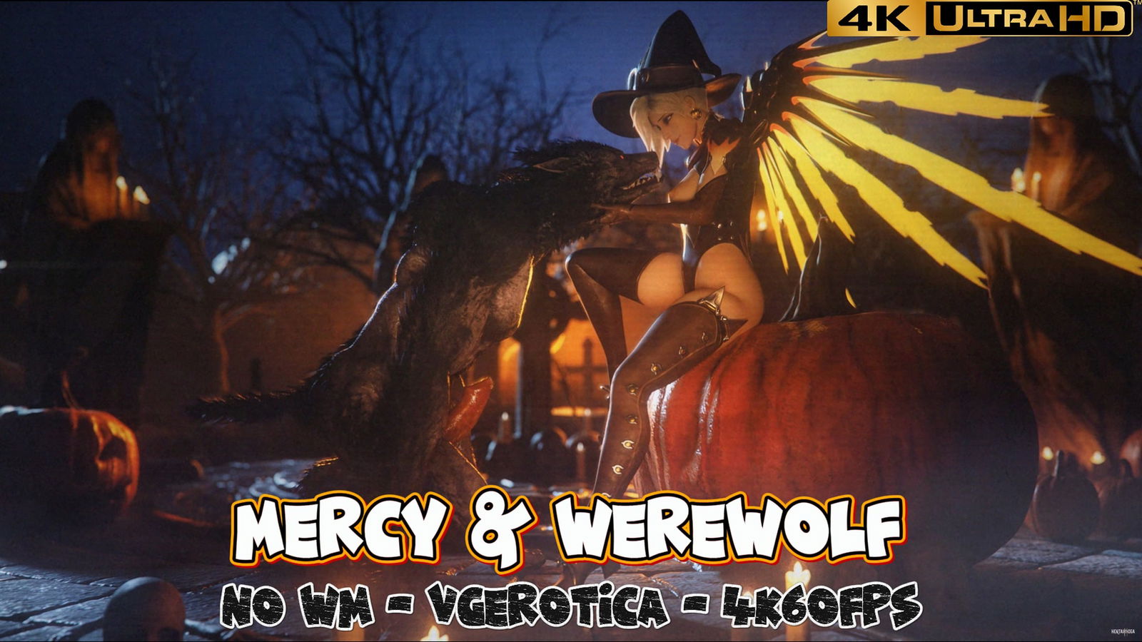 Mercy & Werewolf (NO WM)(VGErotica)(4K60FPS) - hentai porn - Hentai Video