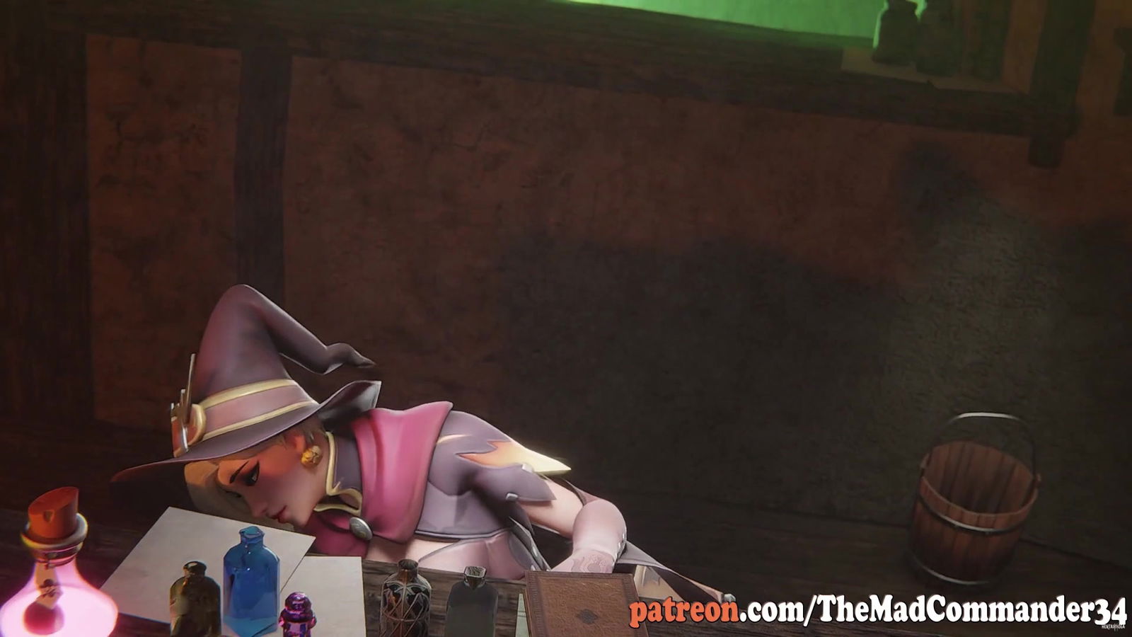 Ưu đãi đặc biệt Halloween của Mercy (Teaser) - hentai porno - Video Hentai