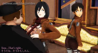 Mikasa Ackerman's Cuckolding -  Attack on Titan - Part 3 - hentai porn - Hentai Video