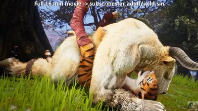 Минотавр и тигрица на лугу - porn hentai - Vídeo Hentai