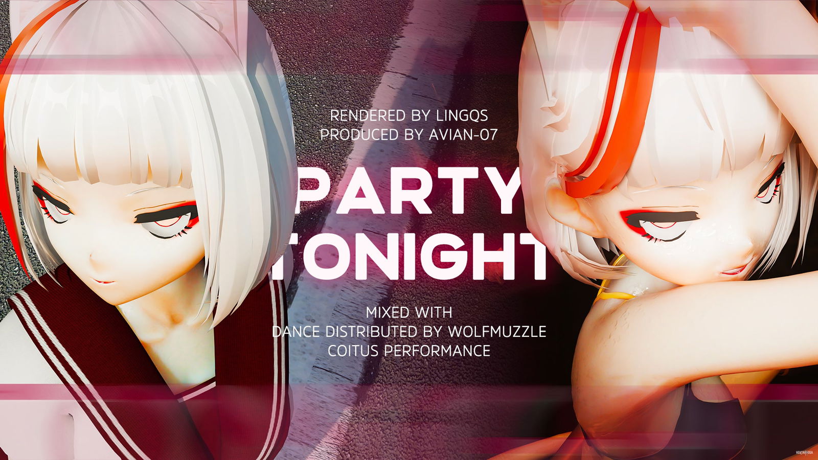 (MMD - DnC) Fiesta esta noche: de día, bailando desnudos; de noche, eyaculando bajo las pollas. - هنتاي بورن - فيديو هنتاي