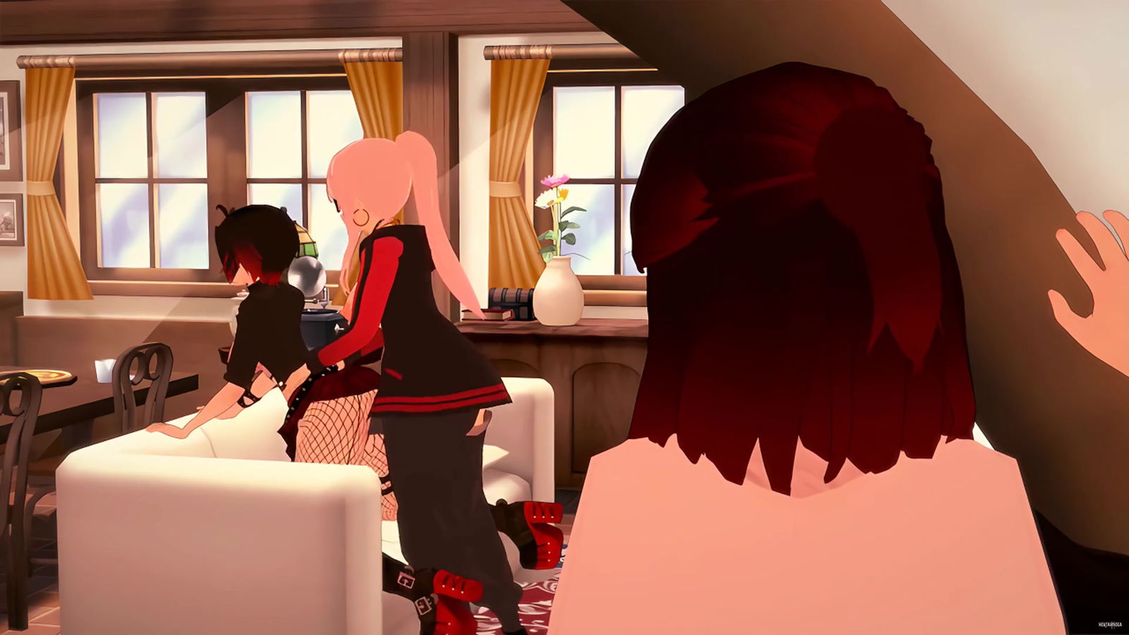 Mori Calliope x Ruby Rose - After party - hentai porn - Hentai Video