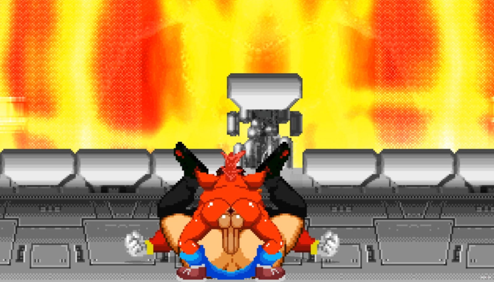 MUGEN Request#4: Crash Bandicoot X Dr.Robotnik - hentai porn - Hentai Video
