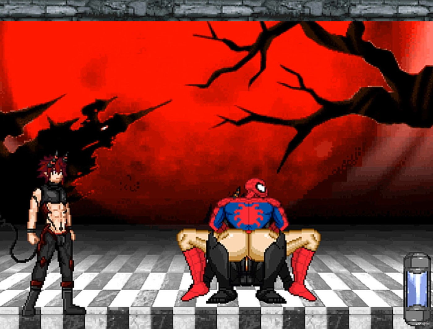 Pedido MUGEN #81: DDC transa com o Homem-Aranha - porn hentai - Vídeo Hentai