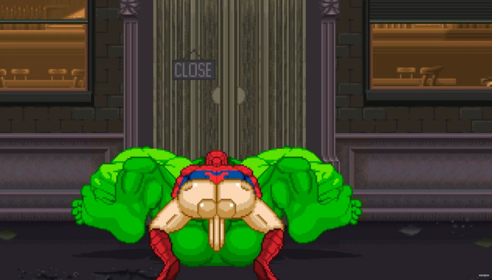 MUGEN#34：スパイダーマン vs ハルク - エロアニメポルノ - エロアニメ動画