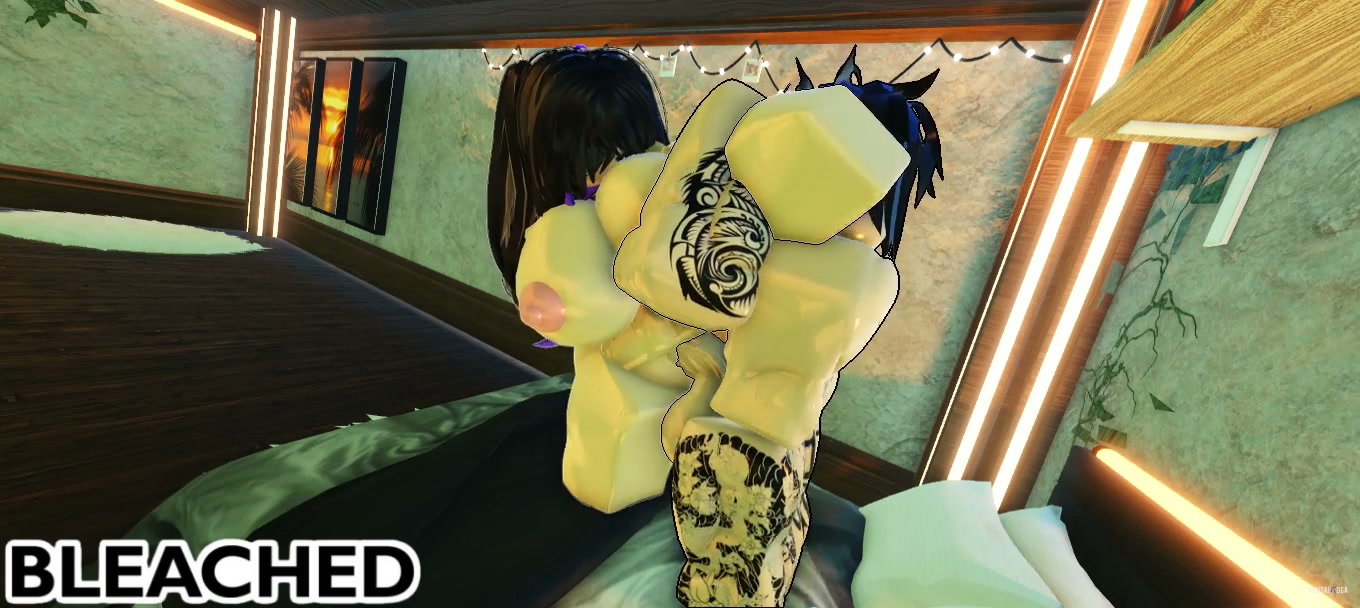 Naughty Roommate pays the rent with her Creamy Pussy - ROBLOX BLEACHED - hentai porn - Hentai Video