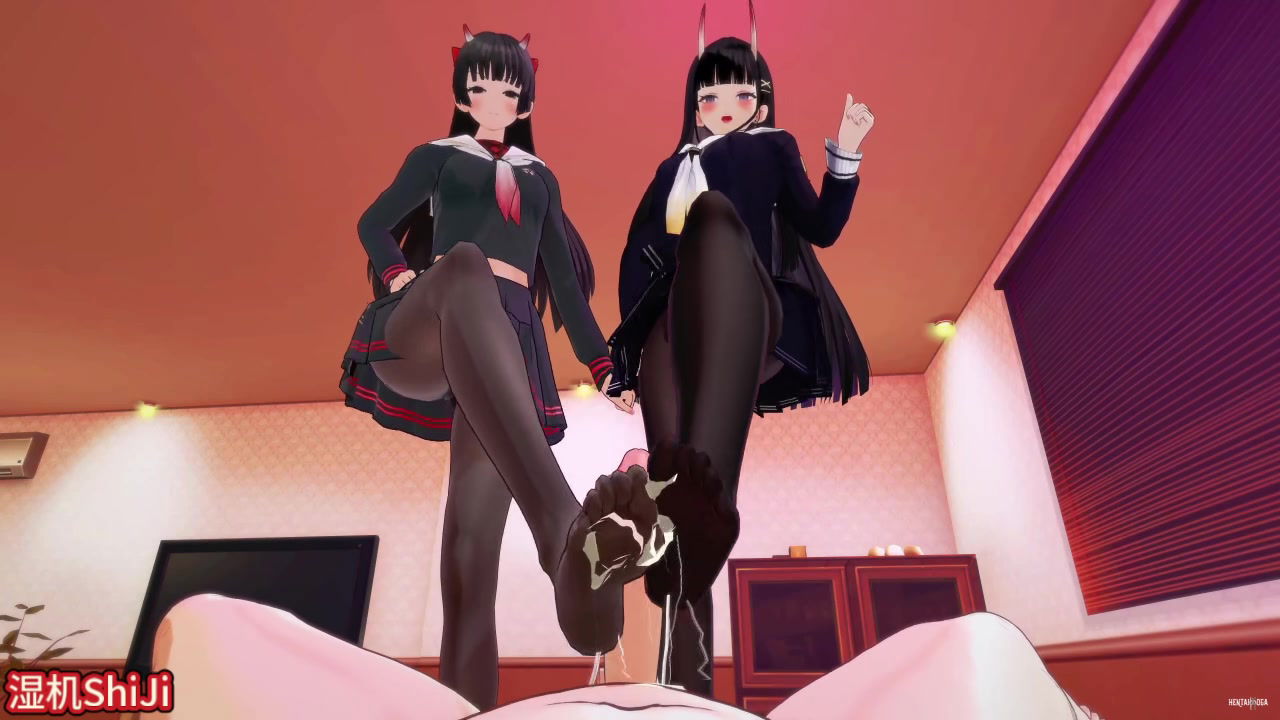 Noshiro v&agrave; Sakawa Footjob (Azur Lane)(shiji)(06) - hentai porno - Video Hentai