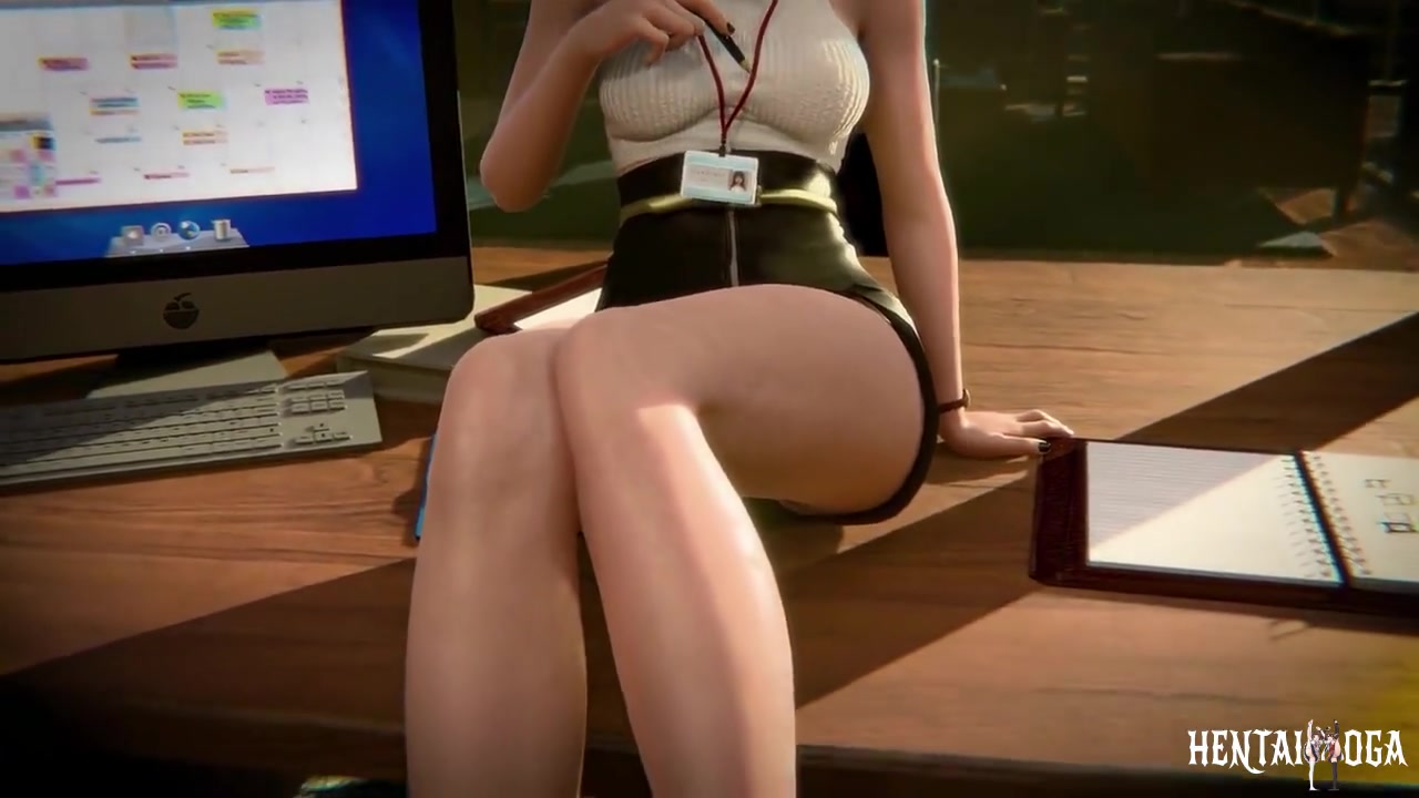 Office Lady Gentiana footjob - hentai porn - Hentai Video