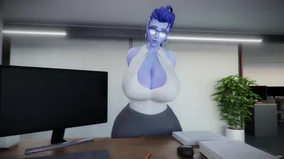 Office Widowmaker & Juno - hentai porn - Hentai Video