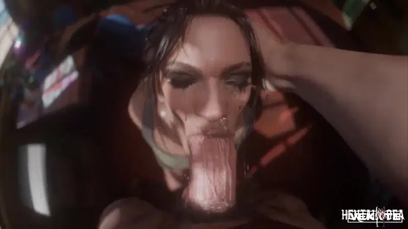 Panam Palmer having a sloppy bj