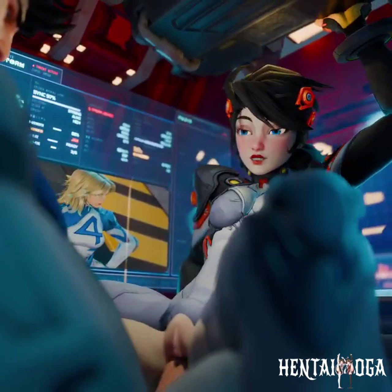 Peni Parker in the cockpit