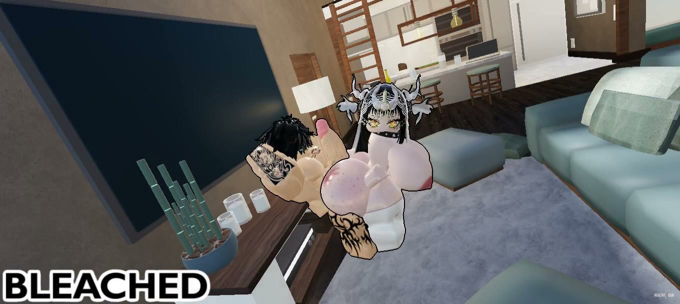 Cô bạn cùng phòng có vòng ba hoàn hảo bị bố bắn đầy tinh trùng - ROBLOX BLEACHED - hentai porno - Video Hentai