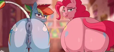 بينكي باي ورينبو داش لنرى من لديه مؤخرة أكبر - hentai porn - Hentai Video