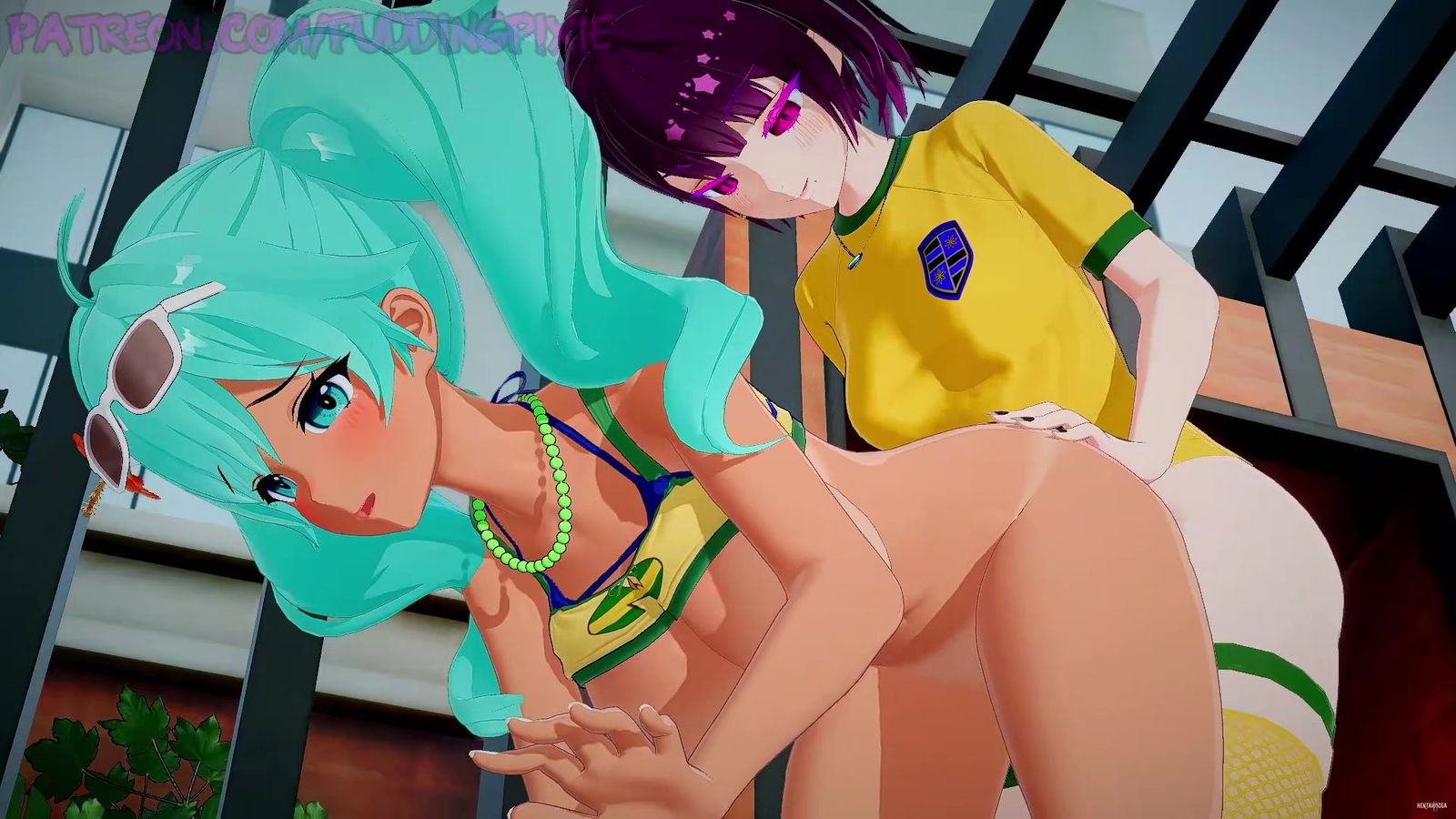 Pixie fucks Brazilian Miku - hentai porn - Hentai Video