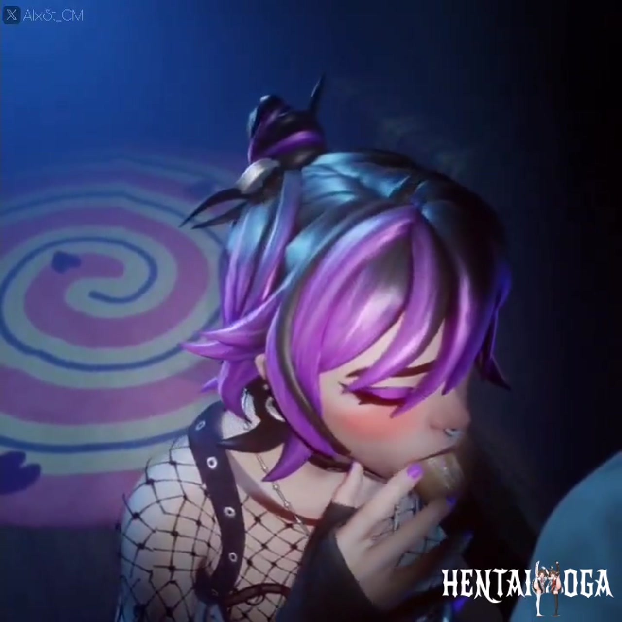 Punk Princess Phaedra blowjob and oral creampie - hentai porn - Hentai Video