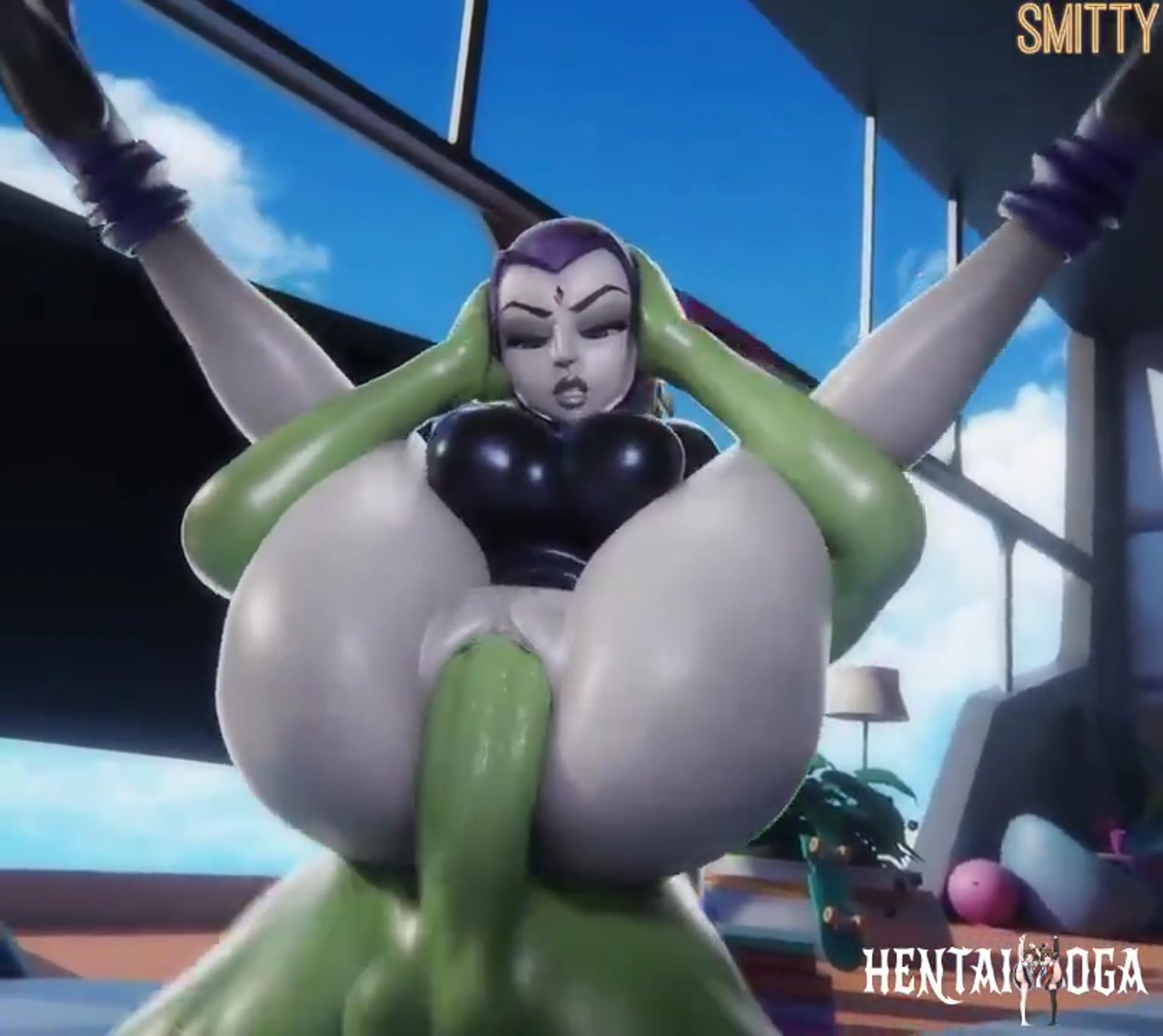 الغراب في وضعية «فول نيلسون» - هنتاي بورن - فيديو هنتاي