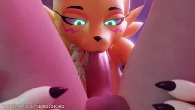 Renamon Deepthroat Blowjob (Lewdchord) - hentai porn - Hentai Video