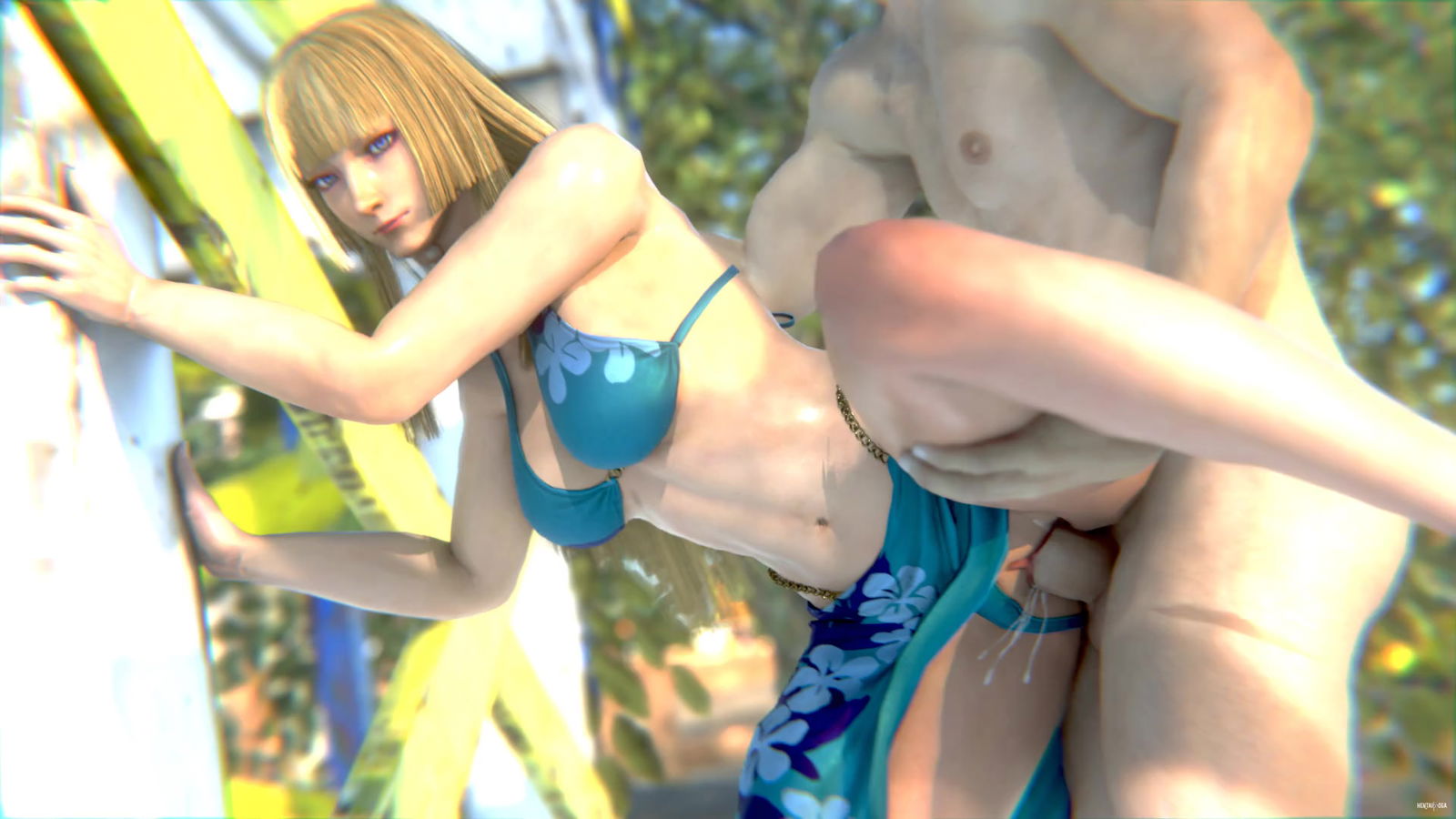 Рискованный секс на пляже - хентай порно - Хентай Видео