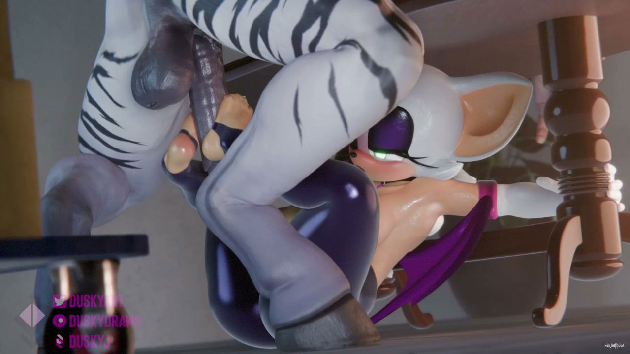 Rouge's Teasing Embrace - hentai porn - Hentai Video