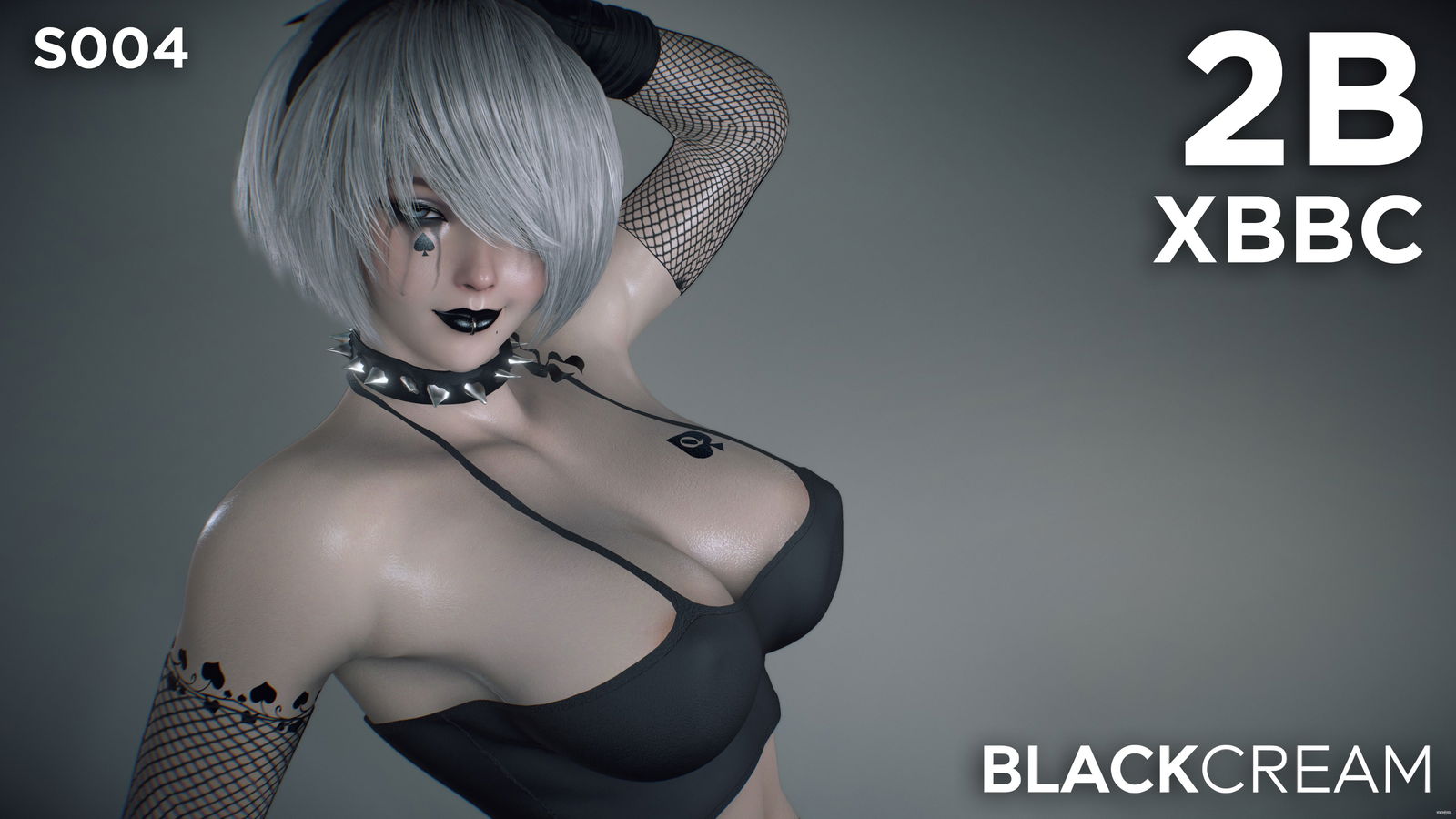 (S004) 2B X BBC (BlackCream) - hentai porno - Video Hentai