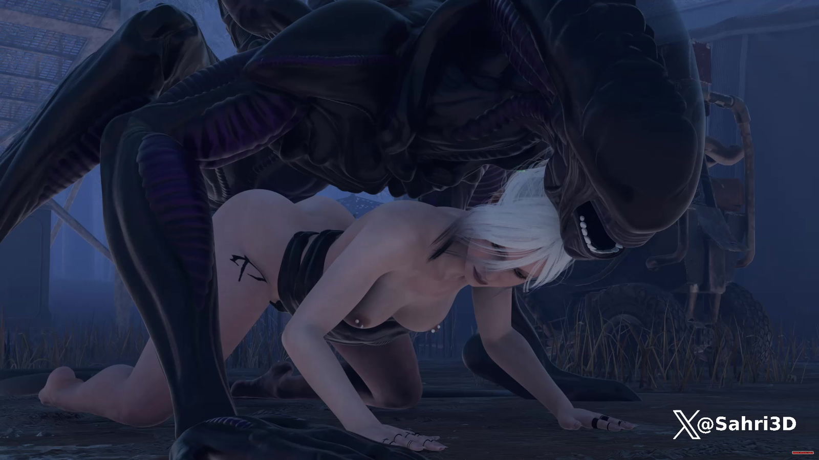 Sable Ward x Xenomorph - hentai porn - Hentai Video