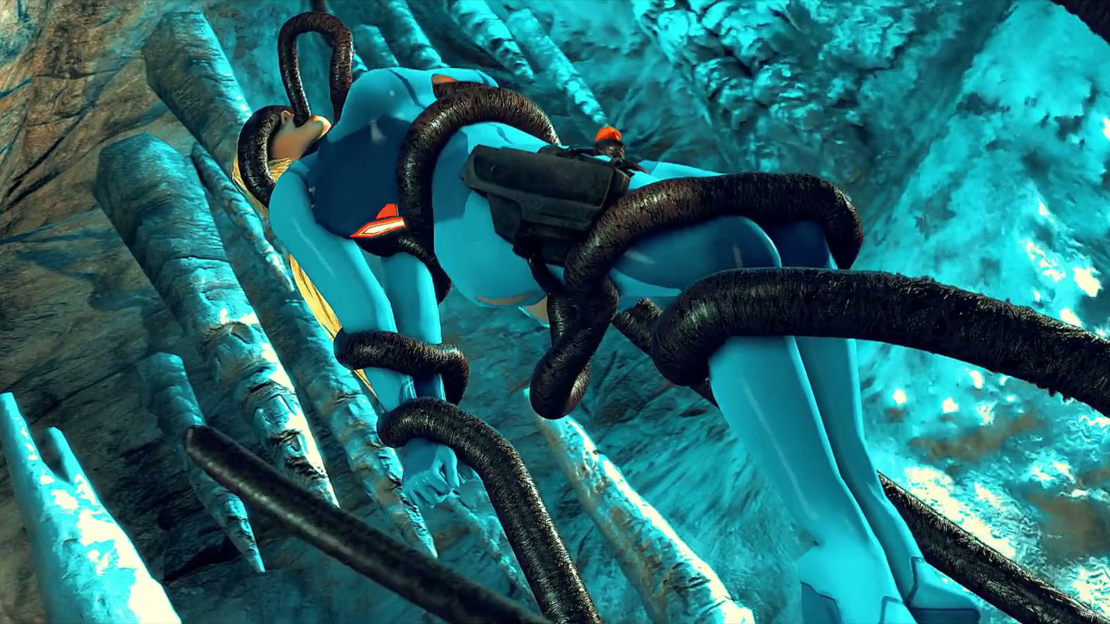 触手の罠にかかったサムス（KaminaKirei） - エロアニメポルノ - エロアニメ動画