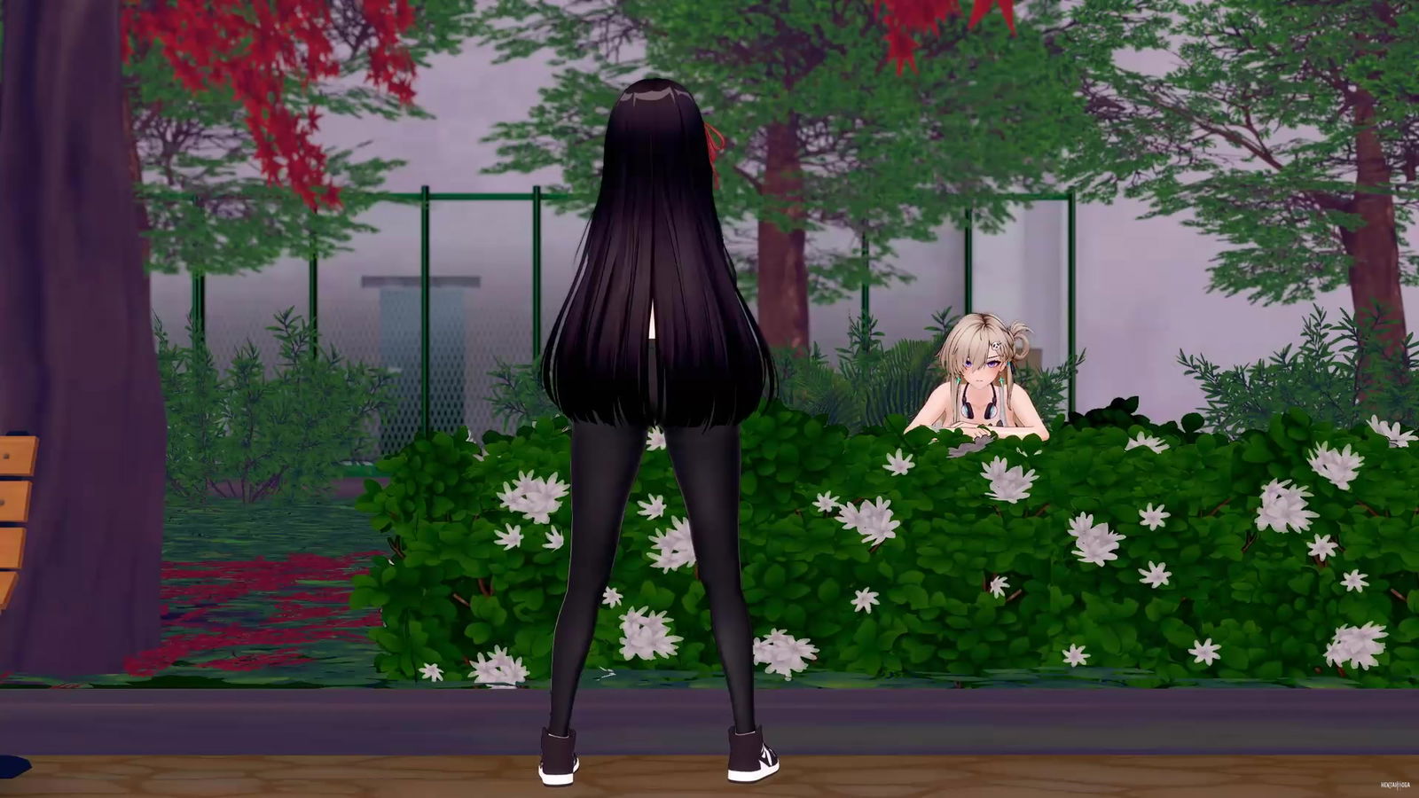 (Сексуальный танец) Бурные волны Лина и Чиса NTR - хентай порно - Хентай Видео