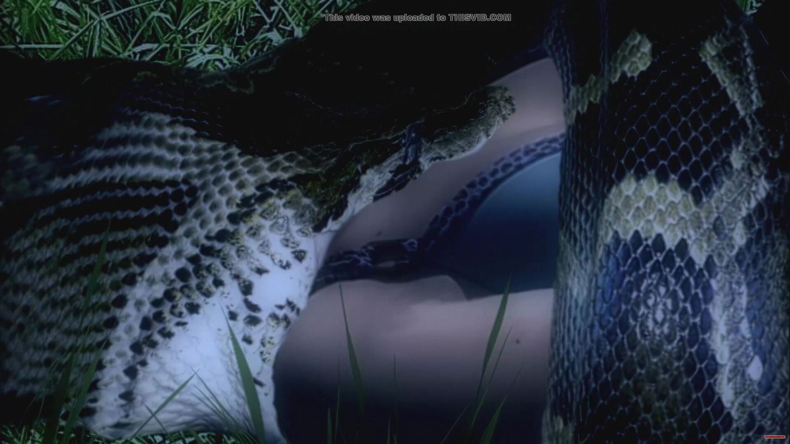 Snake swallows woman headfirst - hentai porn - Hentai Video