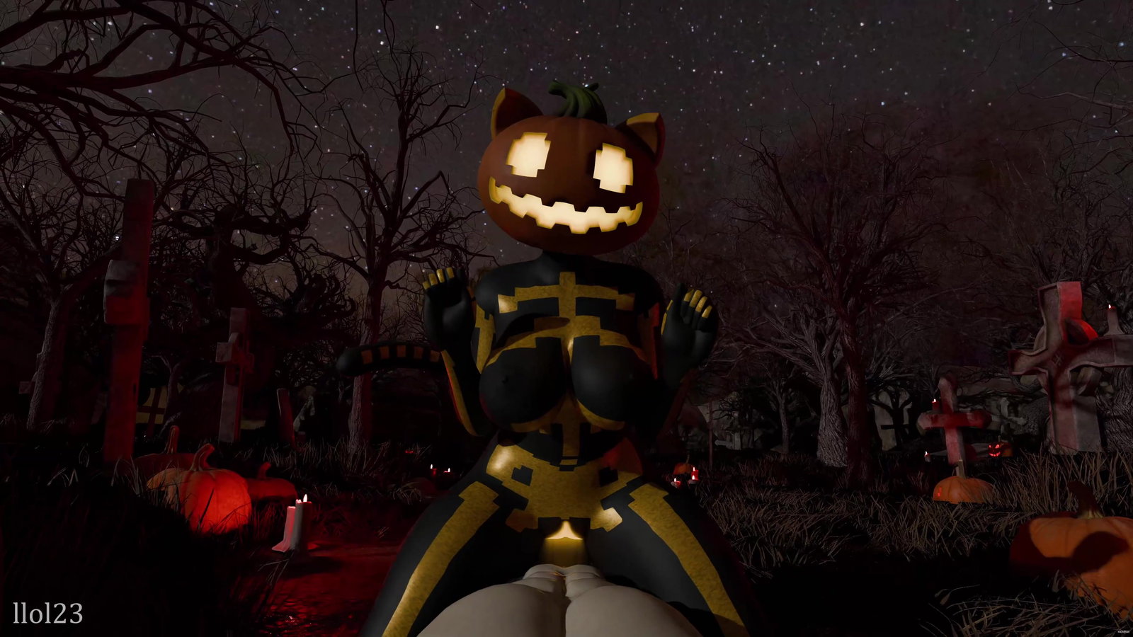 Spice - Halloween took a wild turn! - hentai porn - Hentai Video