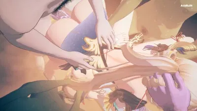 SuiSui & YangYang group sex (WuWa) - hentai porn - Hentai Video
