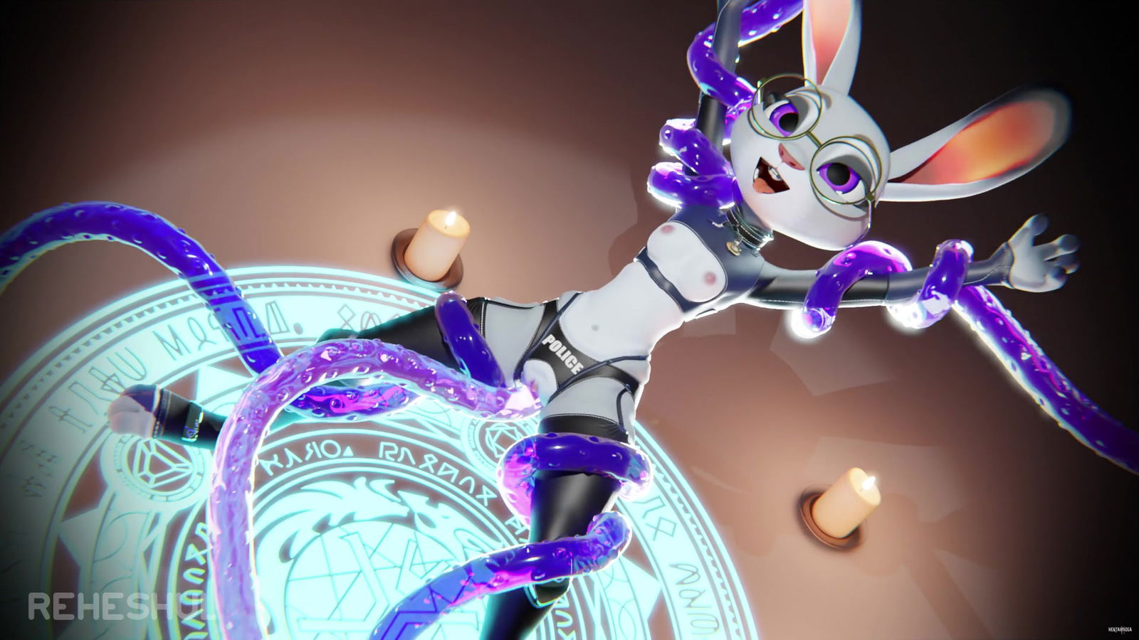 Thỏ có xúc tu - hentai porno - Video Hentai