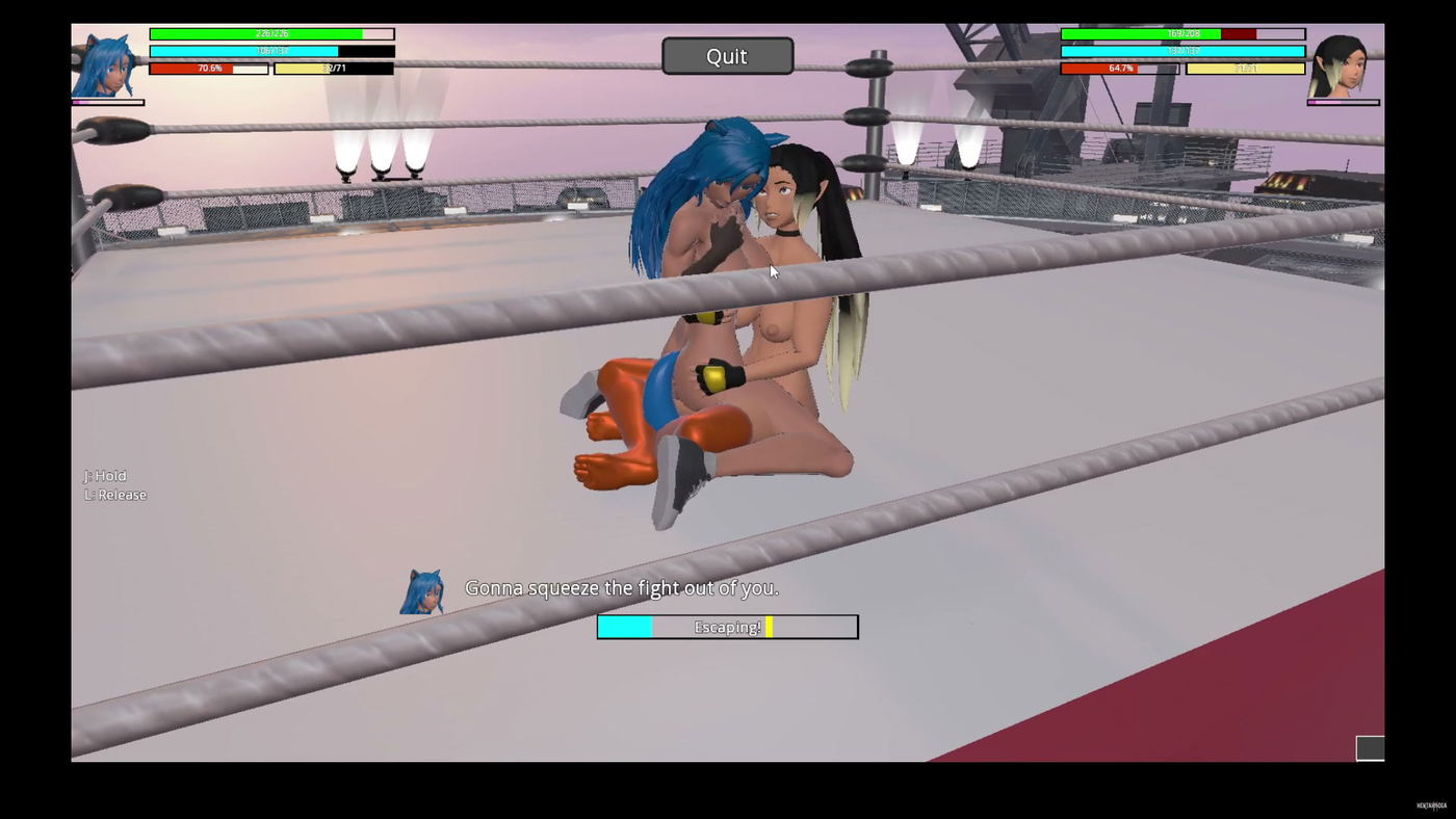 LA ARENA: LYDIA CONTRA MISS GASM - hentai porno - Video Hentai