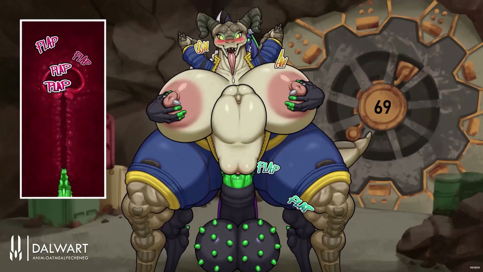 The Many Worlds of Nasty - Deathclaw girl - hentai porn - Hentai Video