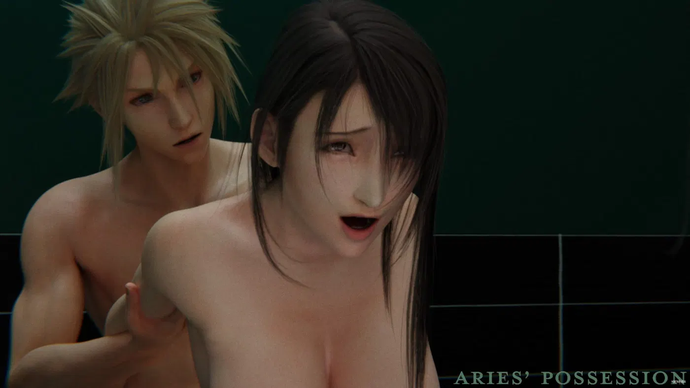 Tifa & Cloud: Shinra HQ Bathroom Quickie - hentai porn - Hentai Video
