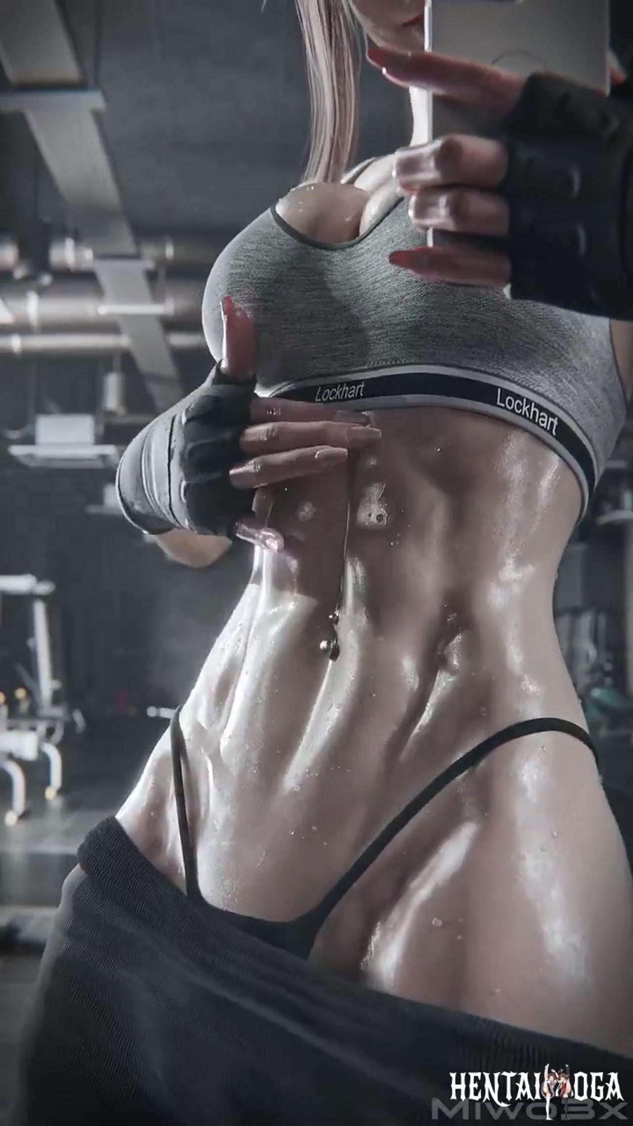 Tifa Lockhart luce sus abdominales