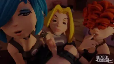 TRAILER TRIPLE THREAT (Blenderknight & KaiArtz) - hentai porn - Hentai Video
