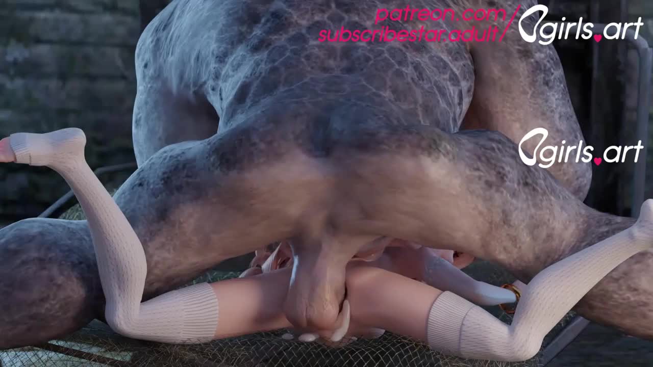 troll monster cock stretching petite woman