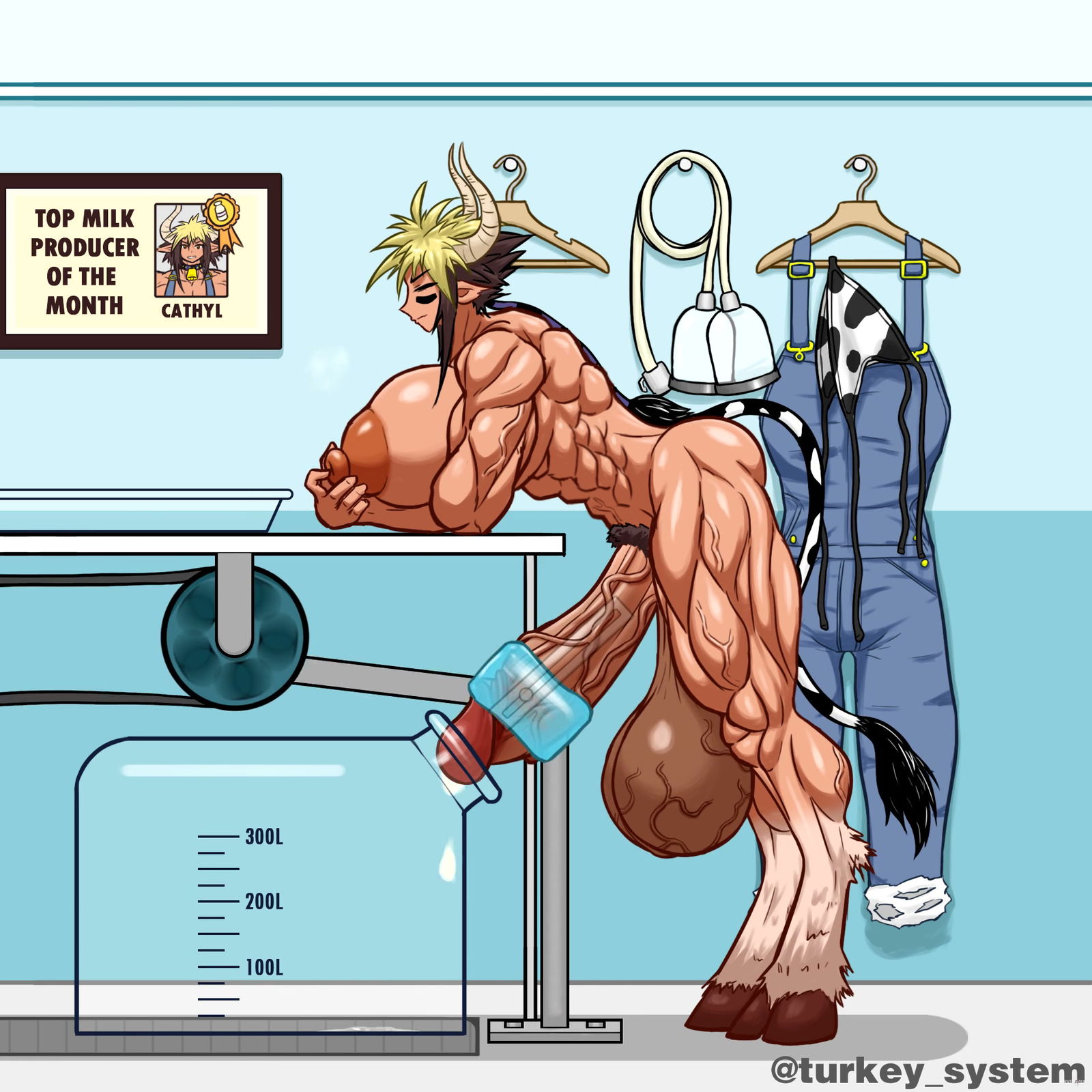 (Turkey_System) Milked Cowgirl - hentai porn - Hentai Video