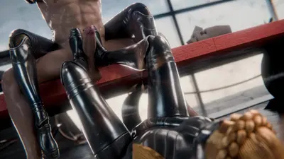 twins footjob - hentai porn - Hentai Video