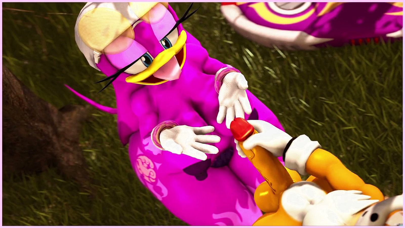 Wave receiving a ton of rain cum on face by Tails (Sound added) - hentai porn - Hentai Video